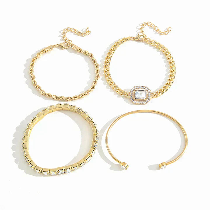 Domitia - 18K guld Calvina armbandsset