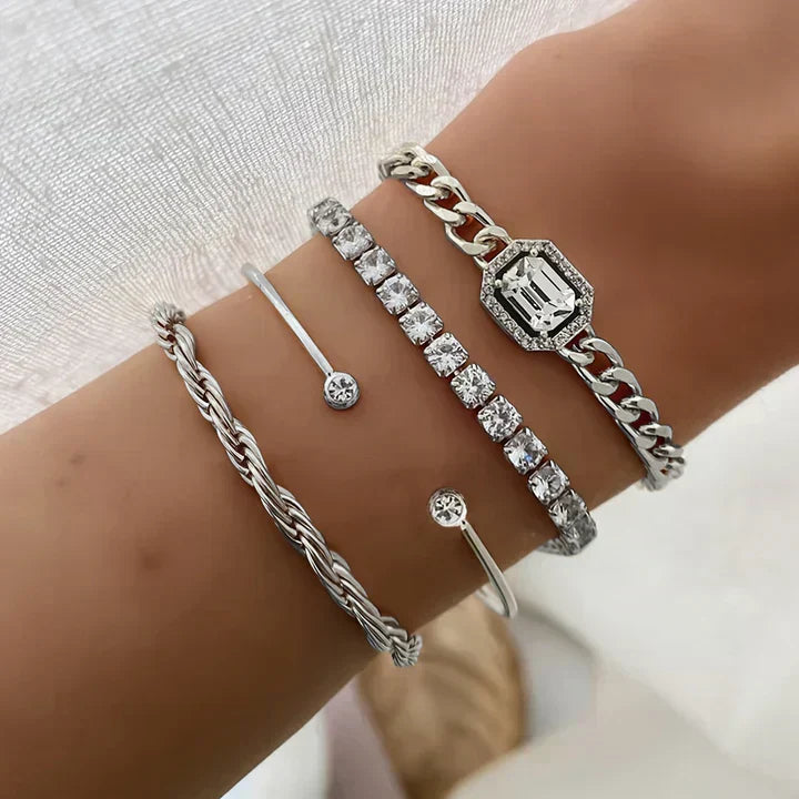 Domitia - 18K guld Calvina armbandsset